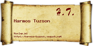 Harmos Tuzson névjegykártya