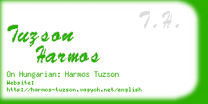 tuzson harmos business card